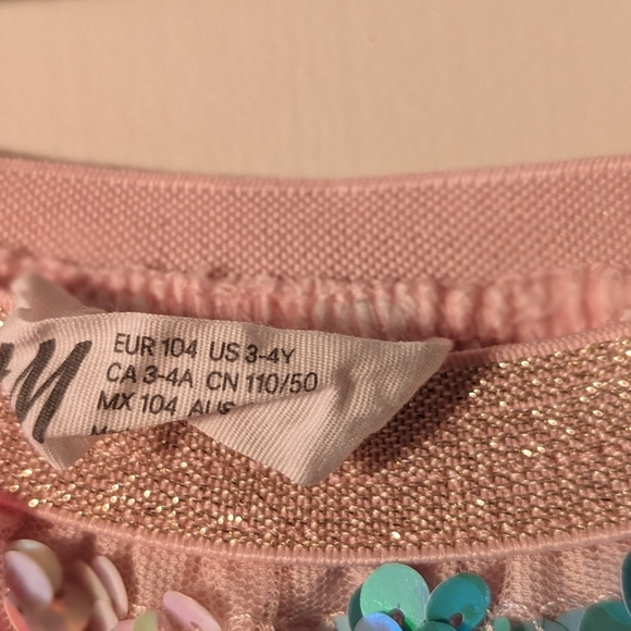 H&M 3-4 Toddler Colorful Sequin Skirt Kids - Picture 5 of 6